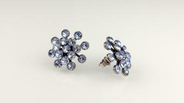 Blue Light Sapphire - Magic Fireball Ohrstecker